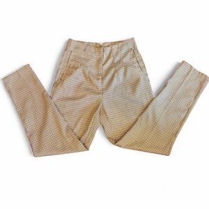 Women’s Tan Checkered Pants